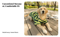 Striped Dog Shirt Lightweight Large Dog T-Shirt Breathable Canine Attire for Golden Retrievers, Labradors, Spring, Daily Wear, Outdoor