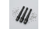3 Pieces Oxidized Finish 1/2 Socket Adapter Cr-V Steel 3/8 Socket Adapter Heat-Treated Power Tool Accessory Forged for Electric Power Tools, Screwdrivers