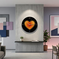 Round Wall Clock Dot Indicators Home Decor
