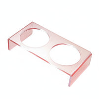 Stable and Anti-Tipping Raised Ceramic Pet Bowl Easy to Clean Raised Feeding Station Dishwasher Safe Whisker Friendly Cat Plate Detachable Design for Cats