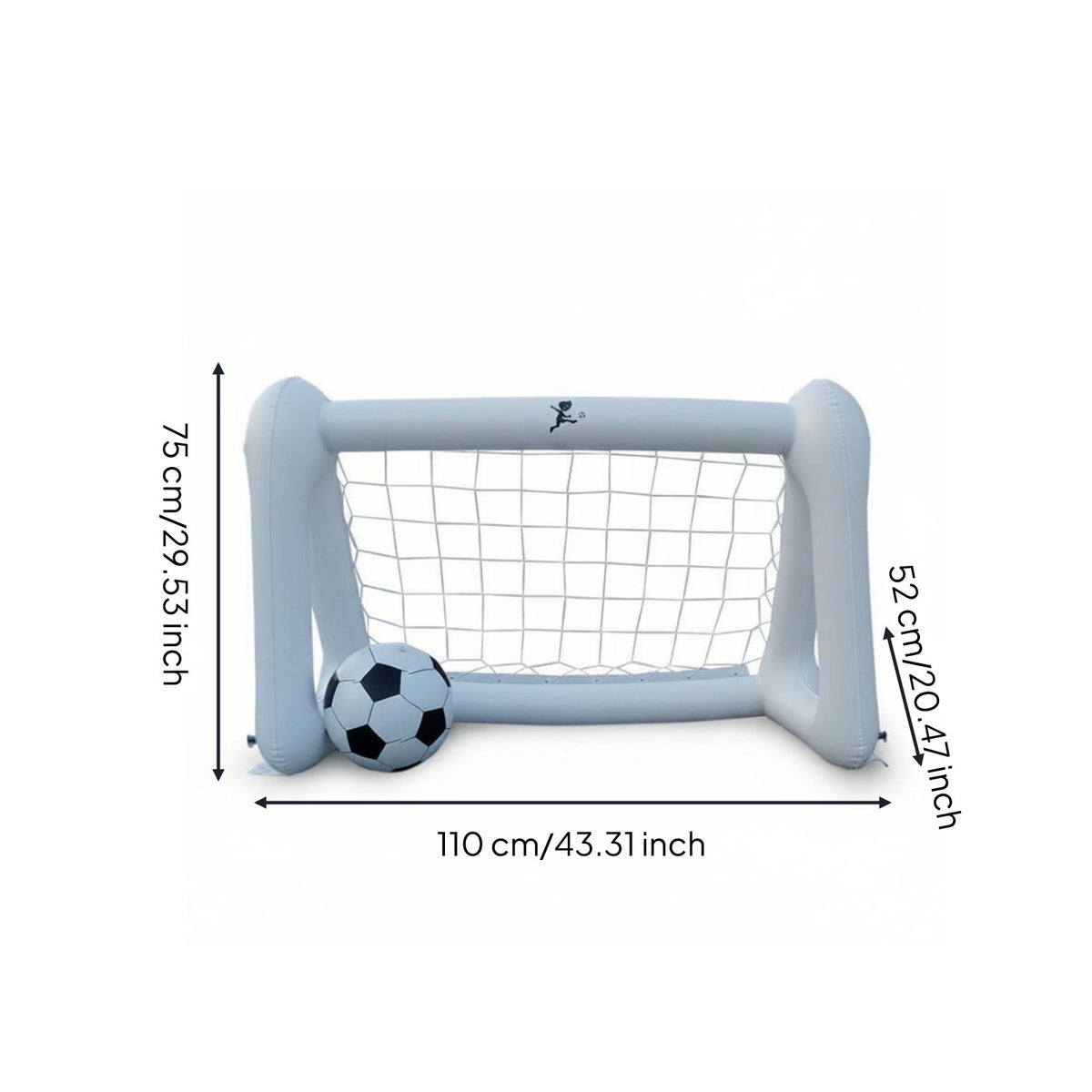 Easy to Set up Inflatable Football Goal Lightweight Inflatable Goal Frame for Children, Yard, Outdoor, Park