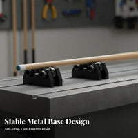 2 Pieces Double-Wheel Design Pool Cue Straightness Checker Effortless Rolling Billiard Cue Straightness Checker Quick and Accurate