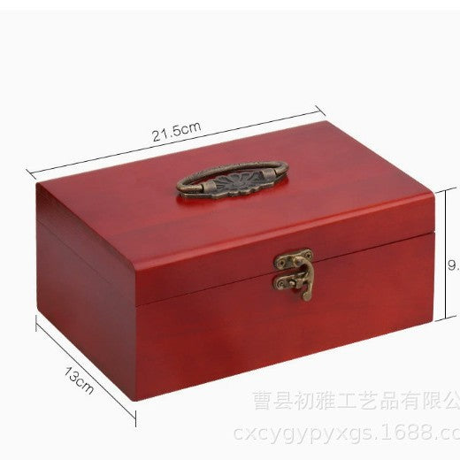 Wooden Sewing Box Set with Storage