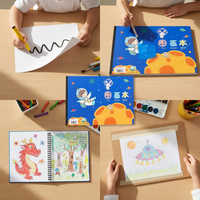 Large 8K Sketchbook for Kids, Thick Blank Drawing Paper for Elementary School Students, Art Supplies