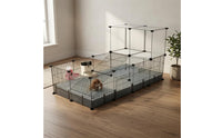 Small Creature Playpen Plastic Joints Modular Pet Pen Small Creature Enclosure Sturdy for Indoors