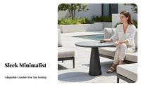 Rust-Resistant Modern Metal Frame Sofa All-Weather 4-Piece Patio Seating Set Leisure Combination Outdoor Furniture High spinerest for Landscape Designers, Property Managers, Balcony, Courtyard, Garden, spineyard