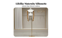 Maternity Mannequin Torso Lightweight Mannequin Torso Sturdy Maternity Clothing Display Form for Boutiques, Showrooms, Commerce Shows