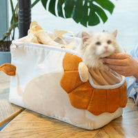 Cat Carrier Bag Shoulder Pet Carrier Fastener Opening Feline Carrying Shoulder Bag for Kitten Owners