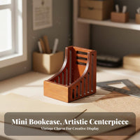 Scene Prop 1/12 Scale Bookshelf Realistic Feature Miniature Bookshelf Feature Ed Craftsmanship for Doll Collectors, Adults, Roombox