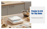 High-Precision Electronic Kitchen Scale, Food Scale, 0.1g Accuracy, Multi-Unit, Portable, LCD, Baking