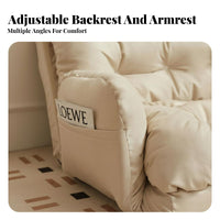 Multi-Purpose Adjustable Convertible Futon Space-Saving Design Adjustable Floor Lounger Foldable Sofa Bed Extra Soft Cushioning for Students, Apartment Dwellers, Young Adults, Small Apartments, Bedroom, Dorm Room
