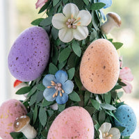 Easter Easter Cone Decoration Colorful Eggs Artificial Easter Tree Festive Atmosphere Cone-Shaped Egg Decoration for Families, Homeowners