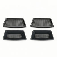2 Pieces Under-Seat Storage Box Concealed Under-Seat Organizer Box Underseat Organizer Space-Saving Underseat Storage Bin