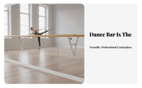 Wall Mounted Dance Barre Professional Tier Wall Mounted Dance Barre Heavy Duty Adjustable Dance Bar for Dancers, Beginners