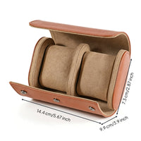 Watch Roll Leather-Like Watch Roll Case Secure for Commuters, Business Trips