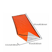 Heat Retention Thermal Rescue Bag Tear Resistant Emergency Bivy Bag Reusable Emergency Bivy Sack Lightweight for Camping, Hiking