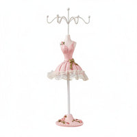 Decorative Mannequin Jewelry Stand Elegant Earring Necklace Holder Tabletop Jewelry Tree Display Sturdy for Dresser, Bedroom