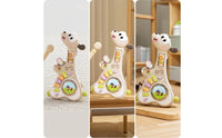 Dog Guitar with Mike Sensory Guitar and Mike Set Interactive Music Station Adjustable Instrument Safe for Toddlers