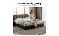 checkerboardTufted Bed Minimalist Design Tufted Storage Bed Upholstered Frame Bedroom Furniture for Apartment Dwellers, Homeowners, Guest Room, Home
