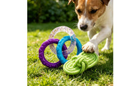 Tug-of-Tug-of-Strength Rope Toy Soft Rubber Rope Gnaw Toy Interactive for Dogs, Young Dogs