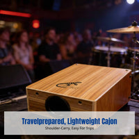 Square Cajon Drum, Portable Hand Drum, Wooden Percussion Box, Travel Hand Slap Drum, Multiple Options