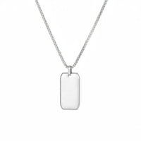 Mirror Finish Dog Tag Necklace Resistant Dog Tag Necklace Gift Ready Fashion Jewelry