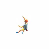 Scene Photography Mountaineering Couple Figures Collectible Mountaineer Figures Detailed Miniature Figure Resin Material