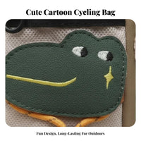 Camping Design Bike Handlebar Bag Multi-Pocket Storage Handlebar Stem Bag Secure Attachment for Children, Bikepacking, Commuting