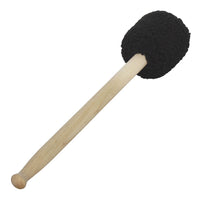 Bass Drum Mallet with Black Wool Felt Head and Wooden Handle
