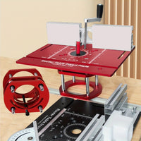C8 Aluminum Alloy Router Table Insert Plate with Lift Mechanism
