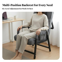 Foldable Design Folding Recliner with Footrest Reclining spinerest foldable Lounger Highspine support Computer Armchair Ergonomic support for Office Workers, Students, Dormitory, Study Room, Bedroom