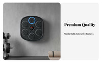 Multiple Modes Music Boxing Machine Built-in Hit Counter Smart Music Boxing Machine Rechargeable Wall Mounted LED Punching Pad Easy Installation for Fitness Enthusiasts, Adults, Beginners, Home Gym, Living Room, Garage