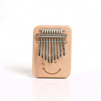 Solid-Wood Mini Kalimba 9-Key Kalimba Beginner-Friendly Thumb Piano with Lanyard Palm Size for Beginners, Classroom