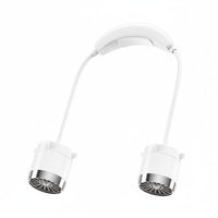 USB Rechargeable Portable Neckband Fan Adjustable Speed Neck Fan Flexible Arms Personal Cooling Device Lightweight for Outdoor, Travel, Sports, Office
