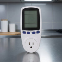 Insertable Watt Meter Digital Power Meter with LCD Display Electricity Monitoring Socket Slim Plugenergy Monitor Home