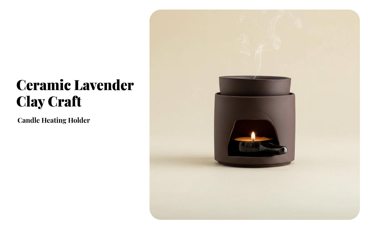 Candle-Powered Oil Warmer Tealight-Powered Scent Aroma Warmer Detachable Bowl Elegant Design