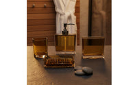 4 Pieces 4 Piece Bathroom Accessory Set Soap Dispenser and Toothbrush Holder Set for Restroom, Washroom