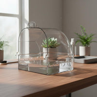 Easy to Clean Transparent Amphibian Soaking Container Thickened PC Material Anti Escape Lizard Tub Safe and Non