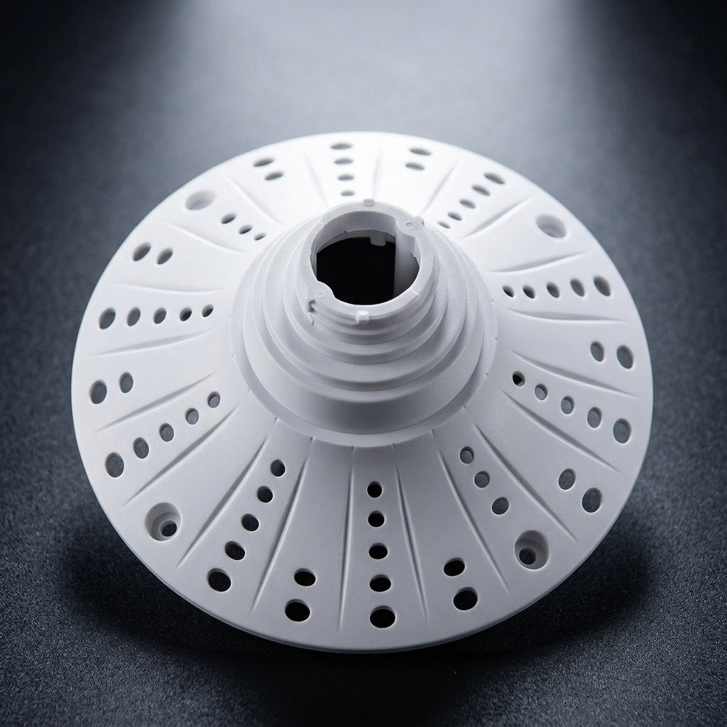Ceiling Light Fitting with E27 Lamp Holder for DIY Lighting, Plastic Bulb Holder with Ventilation, E27 Screw Base Pendant Light, 110mm Diameter