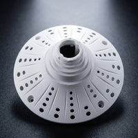 Ceiling Light Fitting with E27 Lamp Holder for DIY Lighting, Plastic Bulb Holder with Ventilation, E27 Screw Base Pendant Light, 110mm Diameter