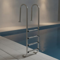 Stainless Steel Pool Ladder Polished Pool Ladder with Non-Slip Steps Resistant