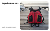 Mature Flotation Vest Lightweight Mature Flotation Vest Kayaking Flotation Device Breathable Material Kayaking PFD Easy-Release