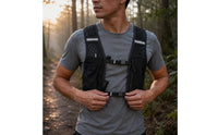 Lightweight Running Vest Backpack Mesh Panels Cycling Vest Backpack Reflective Sports Gear Front Pockets