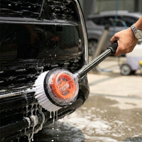 Cleaning Brush for Car Wash and Auto Detailing, Rotating Brush Head with Soft Bristles, Quick Connect Wheel Cleaning Brush for Rims, 1 Pack
