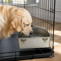 Stainless Steel Pet Water Bowl for Large Dogs, Elevated Anti-Spill Hanging Feeder