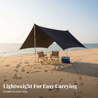 4-Section Aluminum Tent Pole Portable Telescopic Tarp Pole Telescoping Tarp Poles Versatile Extendable Awning Rod for Null