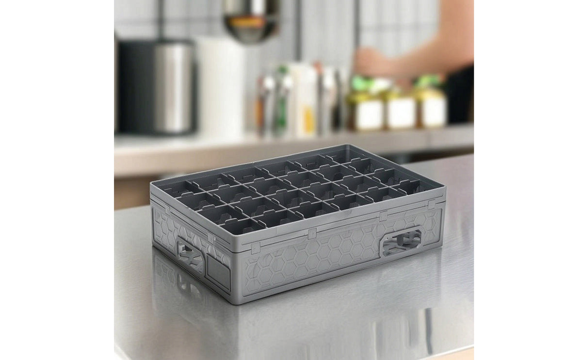 Glass Rack Cup Organizer Cup Storage Frame with Compartments for Service Counters