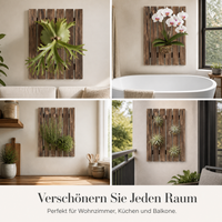 Large Carbonized Wood Fern Mounting Board for Staghorn Ferns and Orchids