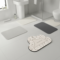Diatomaceous Earth Bath Mat Non-Slip Absorbent Quick Dry for Bathroom Entrance