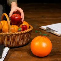 Realistic Artificial Fruit Model for Display, Teaching, and Play - Orange, Apple, Strawberry, Pumpkin